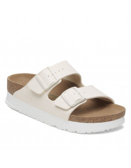 Женские шлёпанцы Birkenstock Arizona PAP Flex Platform 1029127 - бежевые