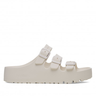 Женские шлепанцы Birkenstock Florida Flex Platform 1029770 - белые