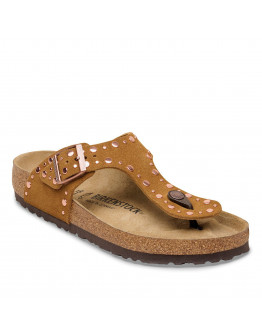 Женские шлепанцы Birkenstock Gizeh Rivet 1031649 - коричневые