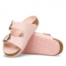 Молодежные шлепанцы Birkenstock Arizona Flower Buckle 1031703 - розовые
