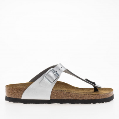 Сандалии Birkenstock Gizeh 43853 - серебристые