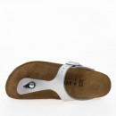 Сандалии Birkenstock Gizeh 43853 - серебристые