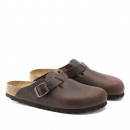 Мужские шлепанцы Birkenstock Boston 860131 - коричневые