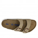Мужские шлёпки Birkenstock Arizona 951301 - коричневые