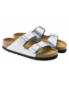 Клапки Birkenstock Arizona Birko-Flor 1012283 - серебряные