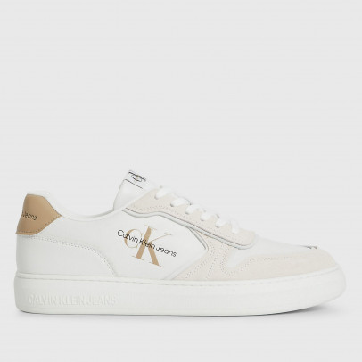 Обувь Calvin Klein Casual Cupsole Irregular Lines YM0YM00606-0LA - бело-бежевые