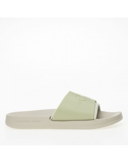 Классические шлепанцы Calvin Klein Slide Monogram TPU YW0YW00585-0F4 - зеленые