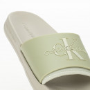 Классические шлепанцы Calvin Klein Slide Monogram TPU YW0YW00585-0F4 - зеленые