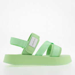 Сандалии Calvin Klein Prefresato Sandal Badge YW0YW00967-0H9 - зеленые