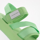 Сандалии Calvin Klein Prefresato Sandal Badge YW0YW00967-0H9 - зеленые