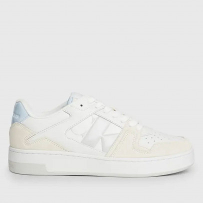 Ботинки Calvin Klein Basket Cupsole Low Mix NBS YW0YW01388-0LB - белые