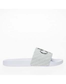 Сандалии Calvin Klein Slide AOP YW0YW01407-01W - белые