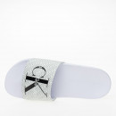 Сандалии Calvin Klein Slide AOP YW0YW01407-01W - белые