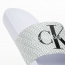 Сандалии Calvin Klein Slide AOP YW0YW01407-01W - белые