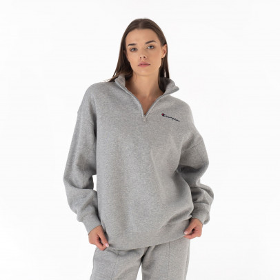Толстовка Champion Half Zip Sweatshirt 116590-EM006 - серая