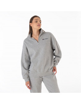 Толстовка Champion Half Zip Sweatshirt 116590-EM006 - серая