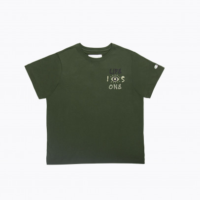 Футболка Champion Crewneck 117497-GS508 - зеленая