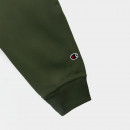 Лонгслив Champion Tonal Logo Fleece Мужской Черный Худи 220274-GS508 - зеленый