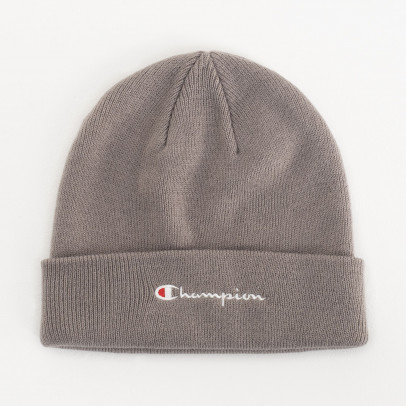 Шапка Champion Script Logo Beanie 806064-ES072 - серая