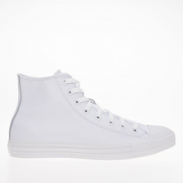 Кроссовки Converse Chuck Taylor All Star Hi Mono Leather 1T406 - белые