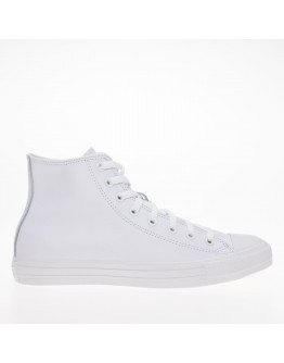 Кроссовки Converse Chuck Taylor All Star Hi Mono Leather 1T406 - белые