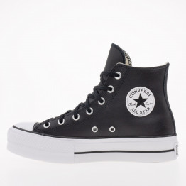 Кроссовки Converse Chuck Taylor All Star Lift Platform Leather 561675C - черные