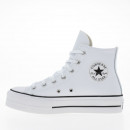 Кроссовки Converse Chuck Taylor All Star Lift Platform Leather 561676C - белые