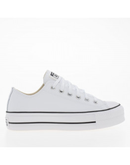 Кроссовки Converse Chuck Taylor All Star Lift Platform Leather 561680C - белые