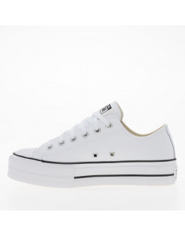 Кроссовки Converse Chuck Taylor All Star Lift Platform Leather 561680C - белые