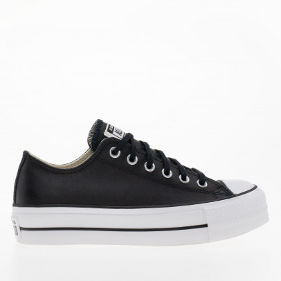 Кроссовки Converse Chuck Taylor All Star Lift Platform Leather 561681C - черные