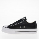 Кроссовки Converse Chuck Taylor All Star Lift Platform Leather 561681C - черные