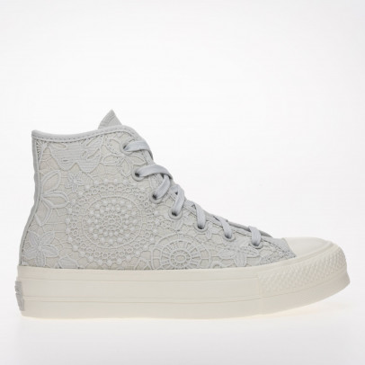 Кроссовки Converse Chuck Taylor All Star Lift Platform Butterflies A07538C - серые