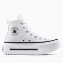 Женские кроссовки Converse Chuck Taylor All Star Lift Double Stack A12976C - белые