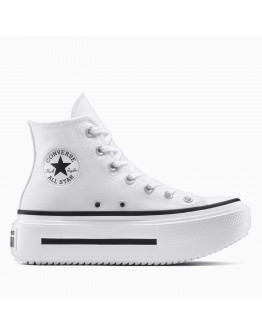 Женские кроссовки Converse Chuck Taylor All Star Lift Double Stack A12976C - белые