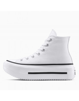 Женские кроссовки Converse Chuck Taylor All Star Lift Double Stack A12976C - белые