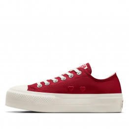 Кроссовки Converse Chuck Taylor All Star Lift Platform Valentine's Day A13653C - красные