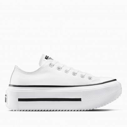 Женские кроссовки Converse Chuck Taylor All Star Lift Double Stack Platform A15491C - белые