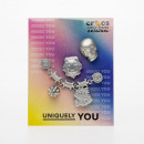 Прищепки Crocs Jibbitz Bling Bling 5 Pack 10012943 - серебряные