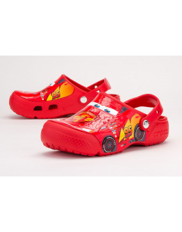 Клапки Crocs Fun Lab Cars Clog Flame 204116-8C1 - красные