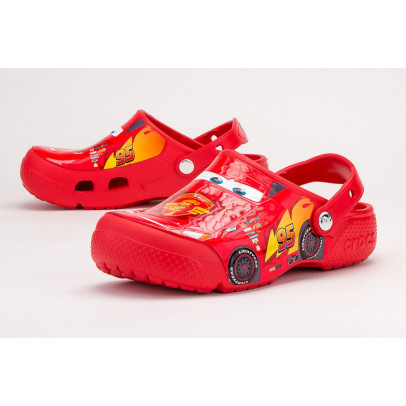 Клапки Crocs Fun Lab Cars Clog Flame 204116-8C1 - красные