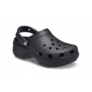 Женские сабо Crocs Classic Platform Clog 206750-001 - черные