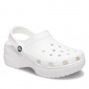 Женские шлепанцы Crocs Classic Platform Clog 206750-100 - белые