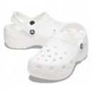 Женские шлепанцы Crocs Classic Platform Clog 206750-100 - белые