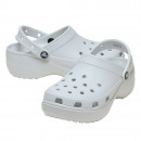 Женские шлепанцы Crocs Classic Platform Clog 206750-1NK - белые