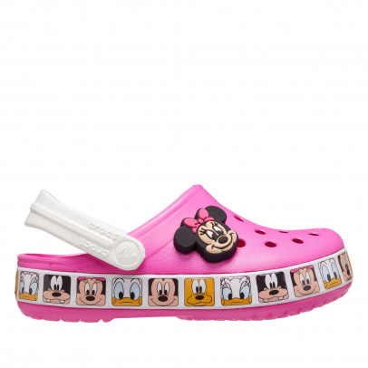 Клапки Crocs Toddler Fun Lab Disney Minnie Mouse Band Clog 207720-6QQ - розовые