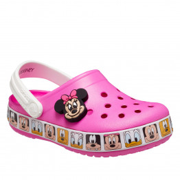 Клапки Crocs Toddler Fun Lab Disney Minnie Mouse Band Clog 207720-6QQ - розовые