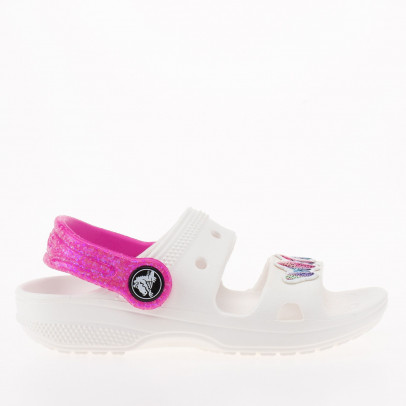 Сандалии Crocs Classic Embellished 207803-100 - белые