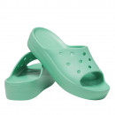 Клапки Crocs Classic Platform Slide 208180-3UG - зеленые