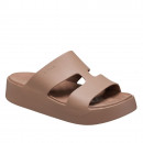 Женские шлепанцы Crocs Getaway Platform H-Strap 209409-2Q9 - коричневые