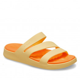 Тапочки Crocs Getaway Strappy 209587-78Z - желтые